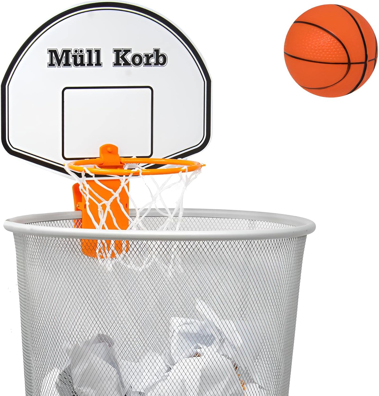 Amazon.de: KrockaZone. Mini Basketballkorb für den Mülleimer Papierkorb ...